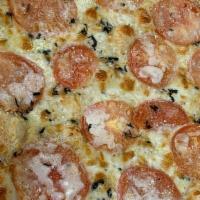 Margherita Pizza · Tomato, Basil, and Fresh Mozzarella