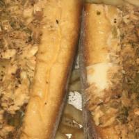 Salmon Cheese Steak · Cheese, broccoli, salmon and our signature house seasoning.