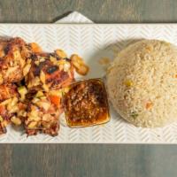 Jammie'S Vegetable Rice · Infused rice made with seasoned steamed vegetables in margarine. Comes with any protein of y...