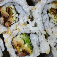 Eel Maki-Roll · Broiled eel and cucumbers drizzled with eel sauce