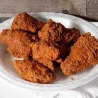 Hot Wings · Our Original Crispy Battered Wings With No Sauce. Mix Of Flats & Drums. Served With Optional...
