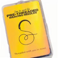 Sew In & Go · Pre-threaded weaving kit includes: six pre-threaded c-curve weaving needles. Each needle is ...