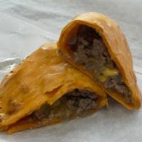 Cheese Steak · Our most popular pastry.  2  pastries filled with ribeye steak , fried onion and american ch...