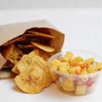 Side Mango Salsa & Plantain Chips · 