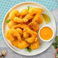 Shrimpanini · Fresh shrimp battered and fried until golden brown.