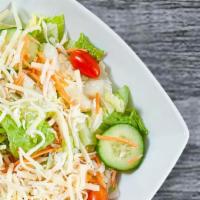 Tossed Salad · Lettuce, fresh tomatoes, cucumbers, mozzarella and carrots. Add grilled chicken, Buffalo chi...