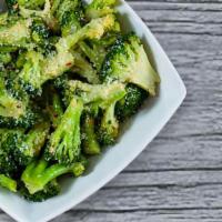 Sauteed Broccoli · Parmesan cheese fresh garlic butter crushed red pepper salt and pepper.