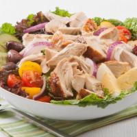 Signature Rotisserie Chicken Salad · 1/4 lb. price (1/2 lb. and 1 lb. options available) This classic chicken salad recipe featur...