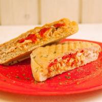 P6 · Pink salmon, Swiss cheese and roasted red pepper.