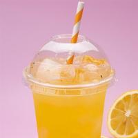 Fresh Squeezed Lemonade · Fresh squeezed lemonade with orange slices.