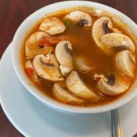 Tom Tum Soup · Your choice of chicken or shrimp in our famous Thai soup.