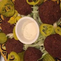 Falafel Platter · 6 Lebanese-Style Crispy Balls of Ground Chickpeas with Tahini Sauce