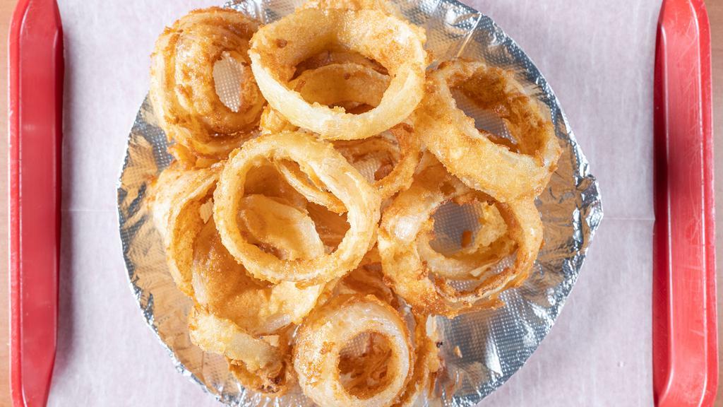 Fresh Onion Rings · Fried onion pieces.