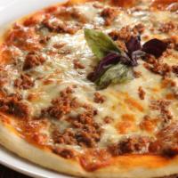 Meat Lover'S Pizza · Layers of pepperoni, sausage and our house made meatballs with cheese and marinara, baked to...