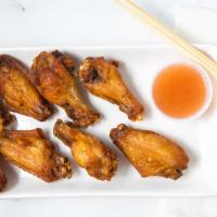 A04: Fried Chicken Wings (8) · Regular or spicy.