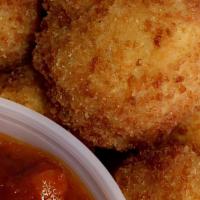 Fried Mushrooms · With marinara. Fresh hand-breaded mushrooms, deep-fried to a golden brown color.
