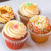 Cupcake · Cupcake flavors: chocolate, vanilla, red velvet, butter toffee crunch, chocolate salted cara...