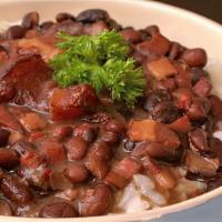 Bean Stew · Served with rice.