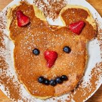 Kid'S Pancake · Buttermilk pancake topped with cinnamon and powdered sugar