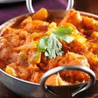 Chicken Vindaloo · Boneless chicken ,spicy curried stew curry cooked with tomato red chilli, potatoes, vinegar,...