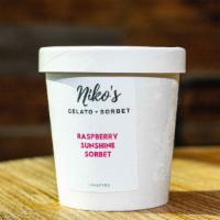Raspberry Sunshine Sorbet · This sweet and tangy mix is sure to please your taste buds! Raspberry sorbet is expertly ble...