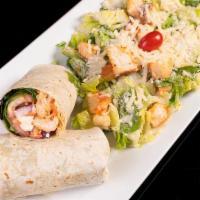 Chicken Kabob Wrap · Lettuce, tomato, cucumber, feta and house dressing