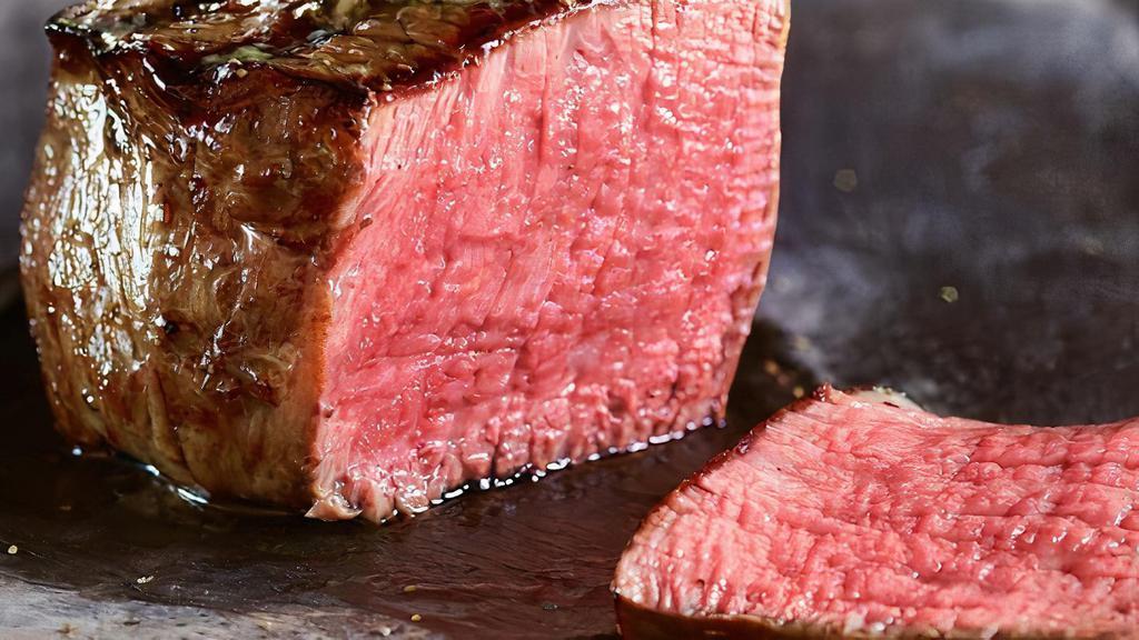 Black Angus Filet Steak · DEMI-GLACE MASHED POTATO VEGETABLES