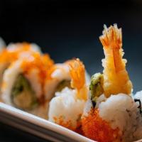 Tempura Roll · Shrimp tempura tobiko and avocado.