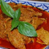 Panang Curry · Choice of chicken, beef, pork