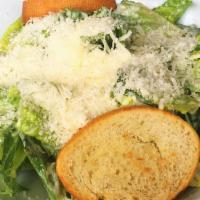 Caesar Salad · Hearts of romaine lettuce, parmesan cheese, homemade croutons vegetables.