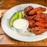 Station 1 Wings · Served with celery and your choice of blue cheese or ranch