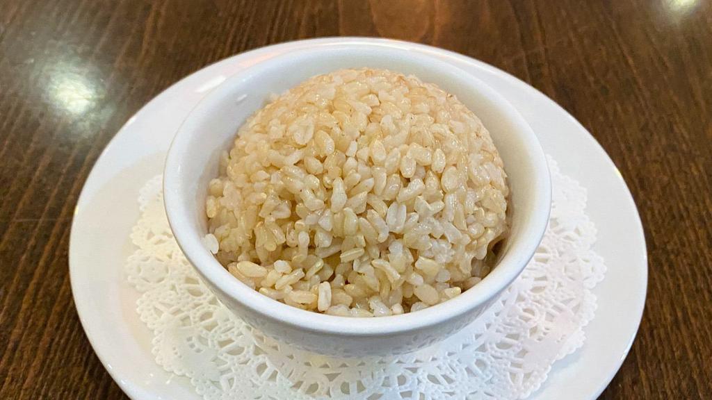 Extra  Brown Rice ( 8 Oz ) · typically serve with an entrée
