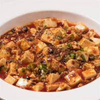Ma Po Tofu With Minced Pork · Hot and spicy.
