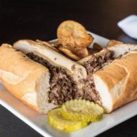 Cheese Steak · With or without fried onions served with your choice: American, provolone or wiz.