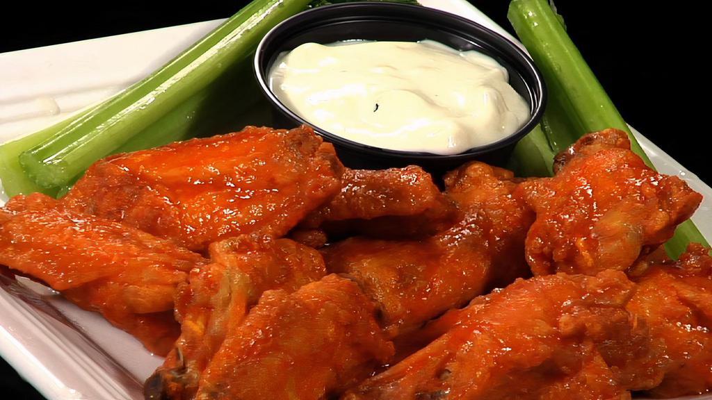Wings (10 Pcs.) · One sauce.