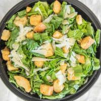 Caesar · Includes chopped romaine lettuce, croutons, and shaved Parmesan cheese.