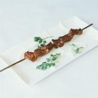 Lamb Kebab * · Kosher. Delicious pieces of lamb marinated with cumin and spices-