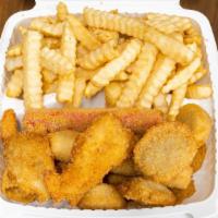 Combo · Whiting, two pieces crabsticks, two pieces of oysters, two pieces scallops, two pieces shrim...
