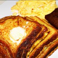 French Toast Platter · French Toast with your choice of eggs and meat.