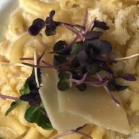 Mac & Cheese · Served with white truffle oil.