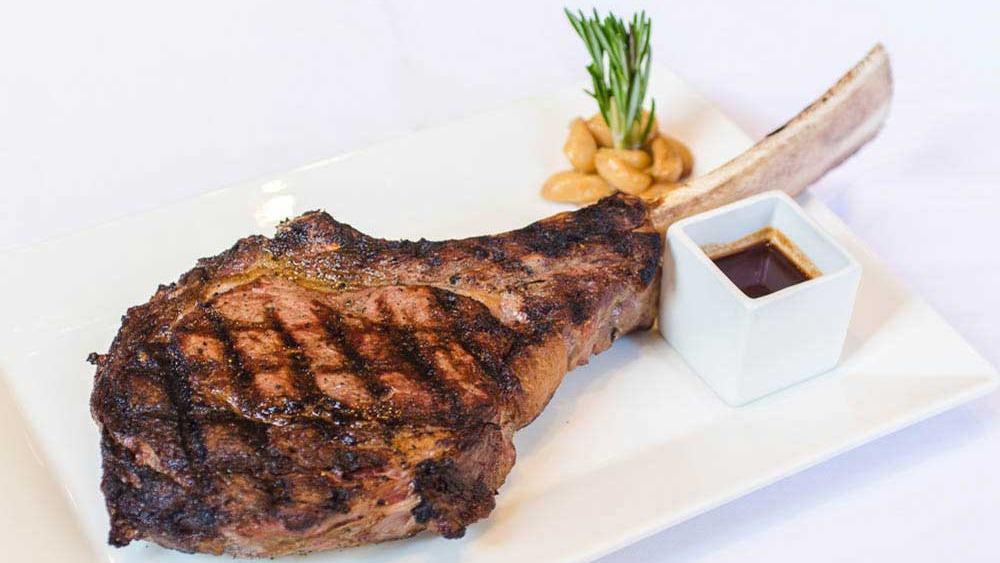 Prime Aged Bone-In Ribeye Ala (20 Oz.) · These items are served raw or may be cooked to order. The commonwealth of Massachusetts suggests that raw or undercooked meats or seafood may increase your risk of foodborne illnesses, especially if you have certain medical conditions.