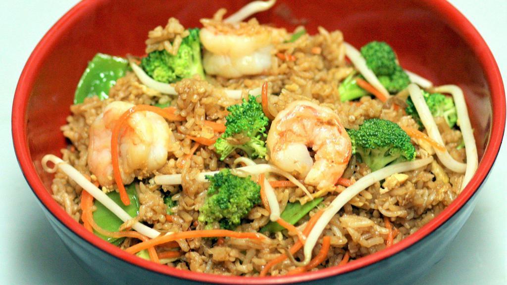 House Fried Rice · Broccoli, carrots, snow peas, sprouts, egg and scallions.