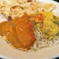 Chicken Tikka Masala · Tender boneless pieces of chicken cooked in a hot and spicy tomato-based sauce flavored with...