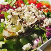 House Salad · HOUSE SALAD. Romaine Lettuce, Cranberry, Feta cheese, cucumber, red onions and cherry tomato