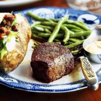 Filet 8 Oz · Lightly seasoned center cut with our special blend of spices..