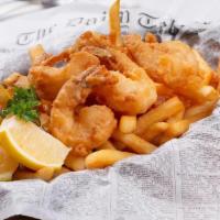 Fried Shrimp Plate · Deep fried shrimp & French fries.