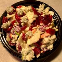 Cranberry Bleu Cheese Coleslaw · Our Cranberry Bleu Cheese Coleslaw is made with green/purple cabbage, carrots, dried cranber...
