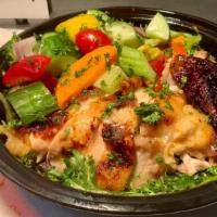 Rotisserie Chicken Chopped Vegetable Salad · Our Rotisserie Chicken Chopped Vegetable Salad is made on a bed of mixed greens, marinated c...
