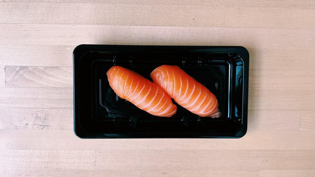 2Pc Salmon · 2 pieces of salmon nigiri