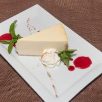 House Cheesecake · Traditional Cheesecake / Cranberry Puree / Graham Cracker Crust